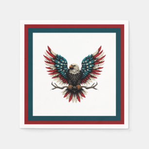 Servilleta De Papel Águila calva norteamericana/estadounidense patriót