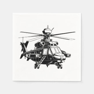Servilleta De Papel Ah 64 helicóptero Apache