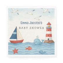 Ahoy es un Baby Shower de Boy Nautical