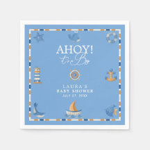 Ahoy Es un Niño Marinero Náutico Fiesta de Bebé en