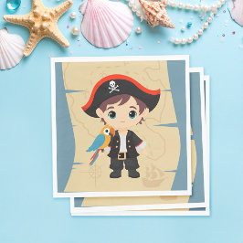 Servilleta De Papel ¡Ahoy! Fiesta de cumpleaños de Pirate Boy