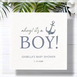 Servilleta De Papel ¡Ahoy! It's a Boy | BABY SHOWER