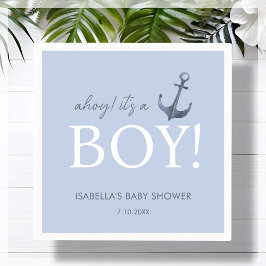 Servilleta De Papel ¡Ahoy! It's a Boy | BABY SHOWER