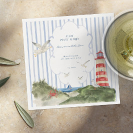 Servilleta De Papel Ahoy Petit Marin Serviette Baby Shower Nautique