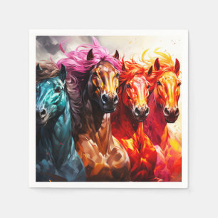 Servilleta De Papel Ai Horses