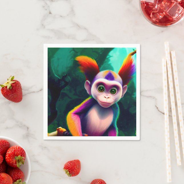 Servilleta De Papel Ai Monkey (In situ)