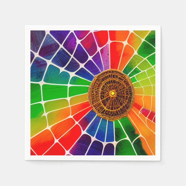 Servilleta De Papel Ai Rainbow Web (Anverso)