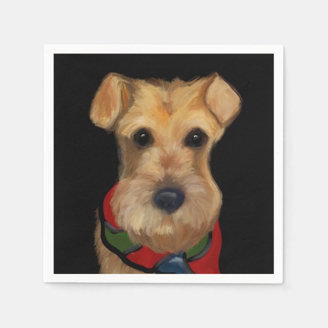 Servilleta De Papel Airedale Terrier   (Anverso)