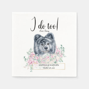 Servilleta De Papel Akita Dog Boda Cocktail Napkins