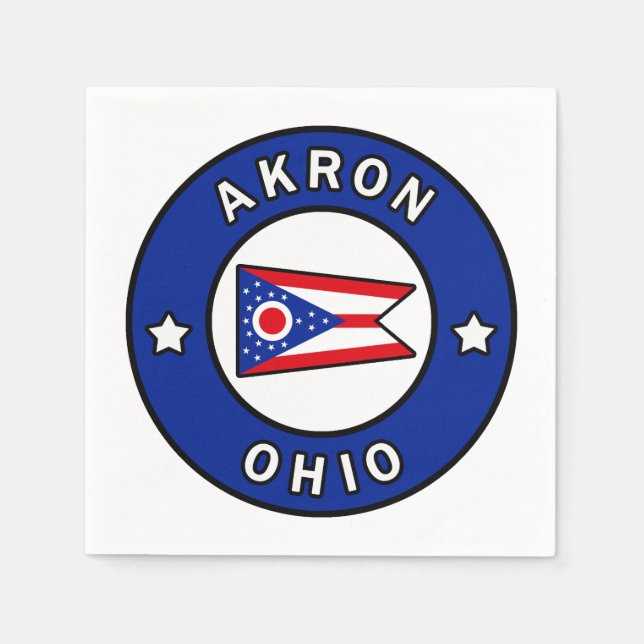 Servilleta De Papel Akron Ohio (Anverso)