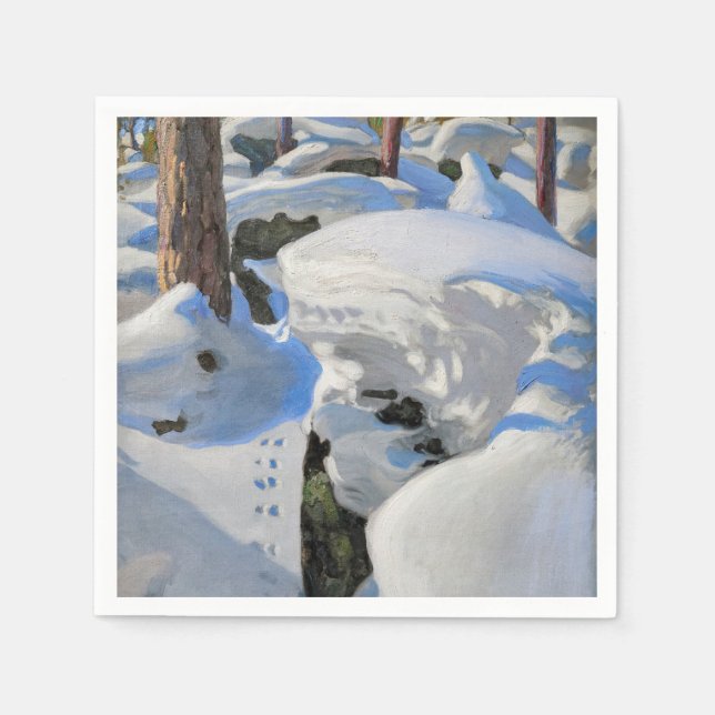 Servilleta De Papel Akseli Gallen-Kallela - Lair of the Lynx (Anverso)