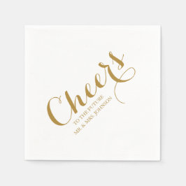 Servilleta De Papel Al futuro Sr. y Sra. Name Simple Boda