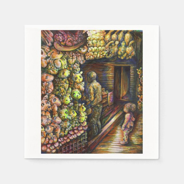 Servilleta De Papel Al norte del circo (Anverso)