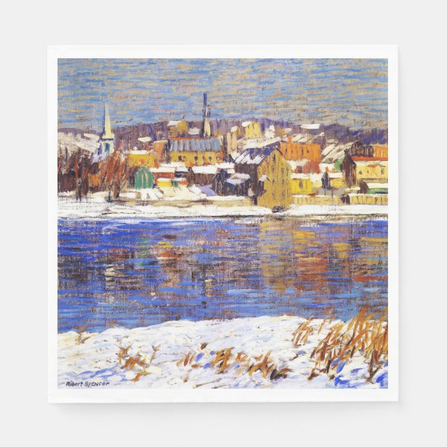 Servilleta De Papel Al otro lado del Delaware (por Robert Spencer) (Anverso)