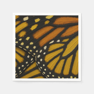 Servilleta De Papel Ala de Mariposa Monarca Naranja Amarilla