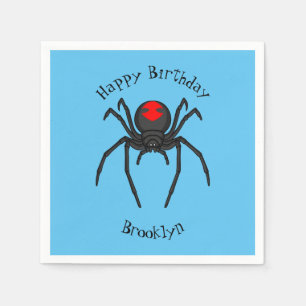 Servilleta De Papel Alarmante ilustracion personalizado de araña de vi