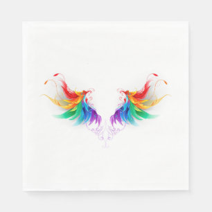 Servilleta De Papel Alas del arco iris fluidas