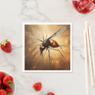 Servilleta De Papel Alas intrincadas: El arte fractal de mosquitos