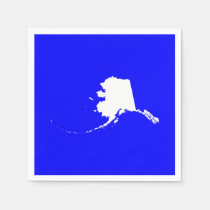 Servilleta De Papel Alaska azul y blanco