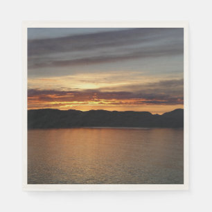 Servilleta De Papel Alaskan Sunset II Hermosa Fotografía de Alaska