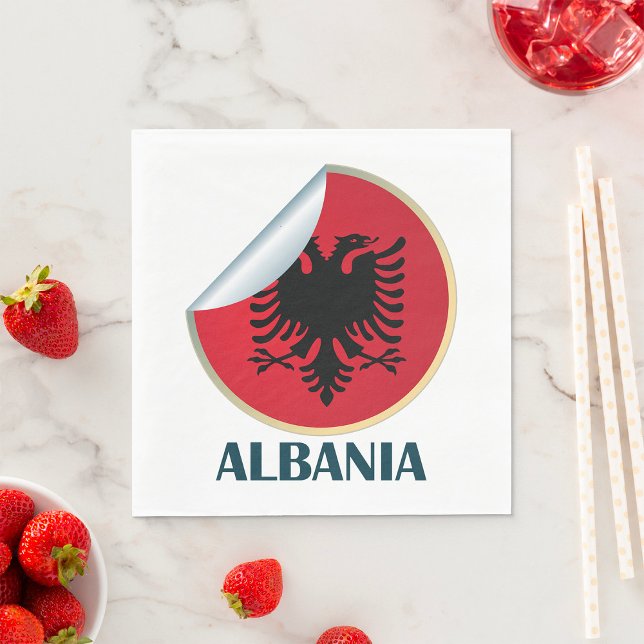 Servilleta De Papel Albania Emblema de águila de doble cabeza (Subido por el creador)