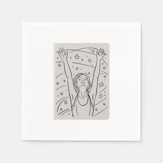 Servilleta De Papel Alcance de las estrellas (Anverso)