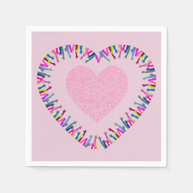 Servilleta De Papel Alcanzar el amor (Anverso)