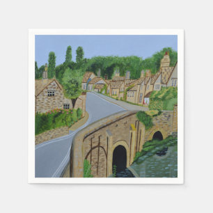 Servilleta De Papel Aldea de Cotswold Papeles ingleses