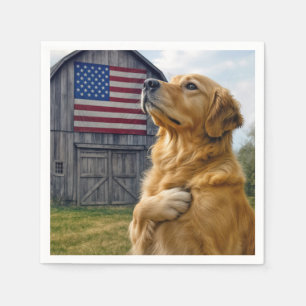 Servilleta De Papel Alegación de compromiso de Golden Retriever