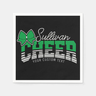 Servilleta De Papel Alegre animador del atleta de la escuela de NOMBRE