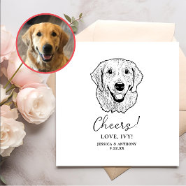 Servilleta De Papel Alegres personalizados de perro de la recuperación