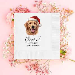 Servilleta De Papel Alegres personalizados del perro recuperador de or