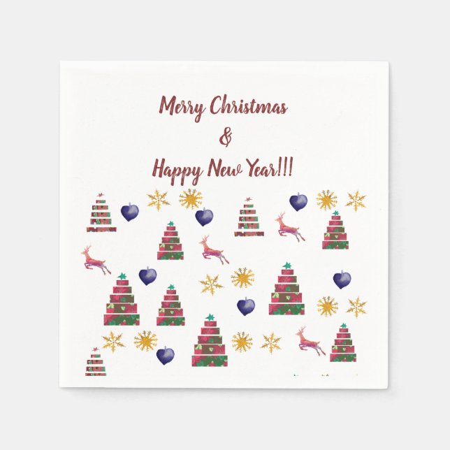 Servilleta De Papel Alegría de invierno (Anverso)