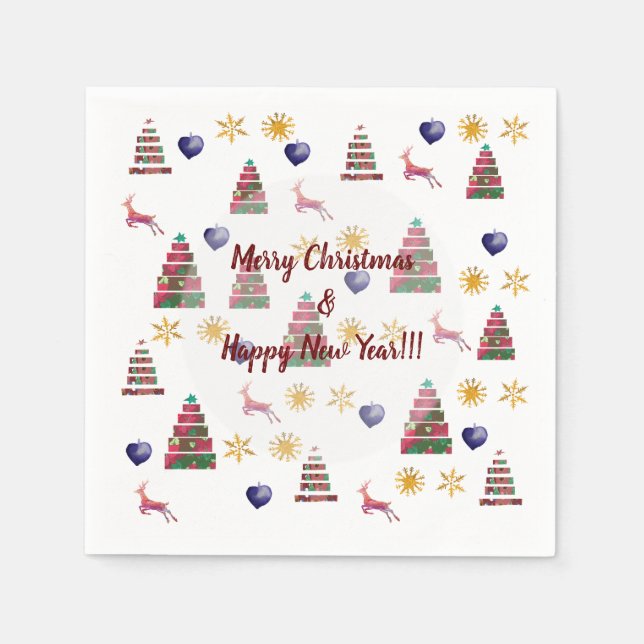 Servilleta De Papel Alegría de invierno (Anverso)