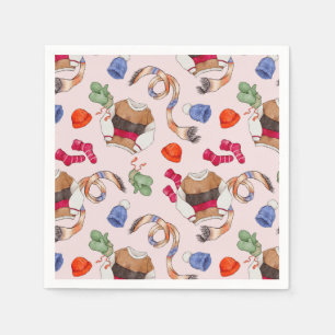 Servilleta De Papel Alegría de punto (rosa platino) - servilletas