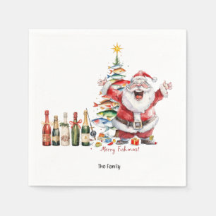 Servilleta De Papel ¡Alegría Santa por los aficionados a la pesca de N