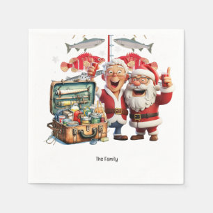 Servilleta De Papel ¡Alegría Santa por los aficionados a la pesca de N