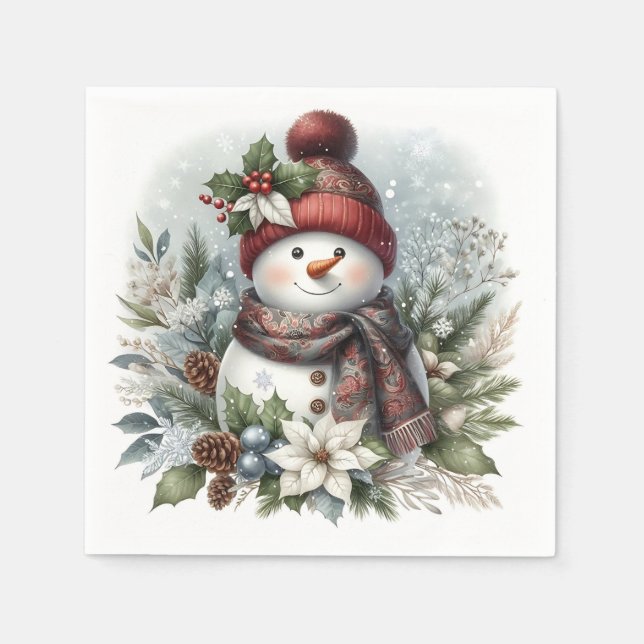 Servilleta De Papel Alegría Suave de Invierno (Anverso)