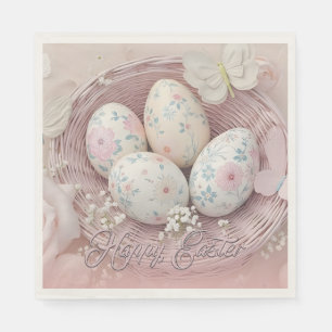 Servilleta De Papel Alegría suave de Pascua con motivo floral