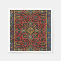 Alfombra de alfombra persa azul rojo Clásico