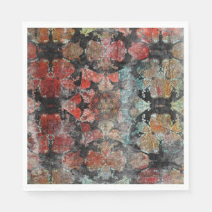 Servilleta De Papel Alfombra de lana antigua hecha a mano de la época 