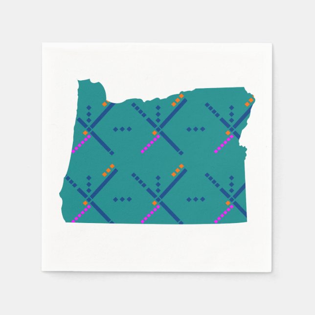 Servilleta De Papel Alfombra del aeropuerto PDX de Portland Oregon (Anverso)