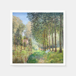 Servilleta De Papel Alfred Sisley - Descanso a lo largo del arroyo