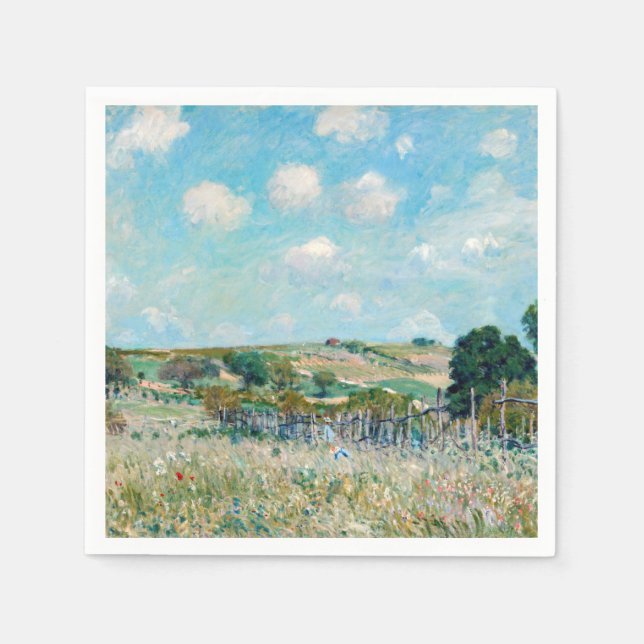 Servilleta De Papel Alfred Sisley - El Prado (Anverso)