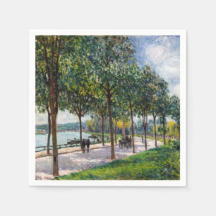 Servilleta De Papel Alfred Sisley - Paseo de Castaños