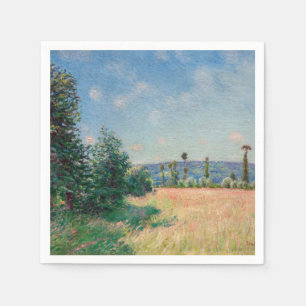 Servilleta De Papel Alfred Sisley - Praderas de Sahurs en sol matutino