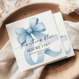 Servilleta De Papel Algo Azul Antes de Hacer Arco Azul de Novia