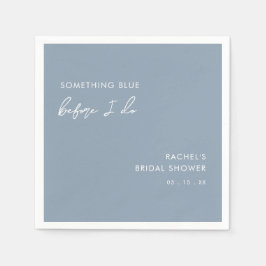 Servilleta De Papel Algo Azul Antes De Hacer Ducha Bridal Moderna