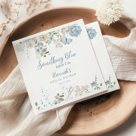 Servilleta De Papel Algo Azul Antes de Hacer Floral Bridal Shower