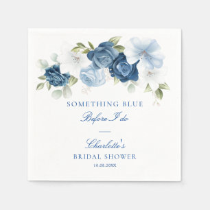 Servilleta De Papel Algo Azul Antes de Hacer Floral Bridal Shower